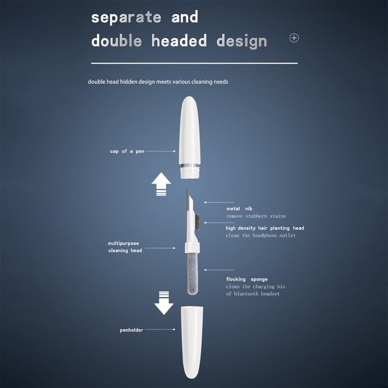 Fejhallgató Bluetooth kompatibilis fülhallgató tisztító toll készlet Airpods Pro 1 2 3 vezeték nélküli fejhallgató fülhallgató tisztító eszköz