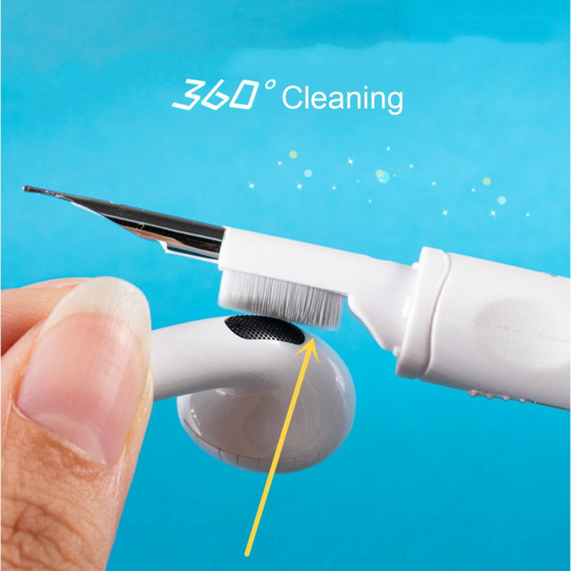 Olovka za čišćenje slušalica Spužvasta četka s dvostrukim vrhom 3 u 1 višenamjenski alat za čišćenje Bluetooth slušalica Dodaci za umetak za uši