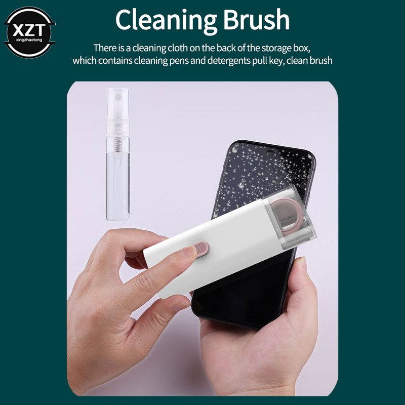 7-u-1 komplet za čišćenje Čistač računalne tipkovnice Alati za čišćenje Set za izvlačenje kapica za AirPods iPhone Slušalice s četkom