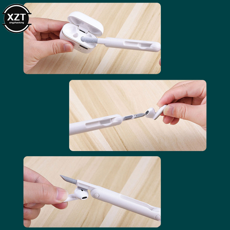 7-u-1 komplet za čišćenje Čistač računalne tipkovnice Alati za čišćenje Set za izvlačenje kapica za AirPods iPhone Slušalice s četkom