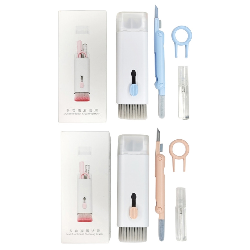 7 u 1 višenamjenska četka za čišćenje Čistač tipkovnice Laptop Bluetooth kompatibilne slušalice Alati za čišćenje prašine