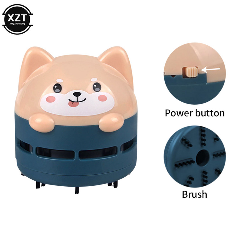 Mini Cartoon Animal Pattern Επαναφορτιζόμενη ασύρματη ηλεκτρική σκούπα USB Πληκτρολόγιο αυτοκινήτου Ηλεκτρική σκούπα Ηλεκτρική σκούπα χειρός επιφάνειας εργασίας