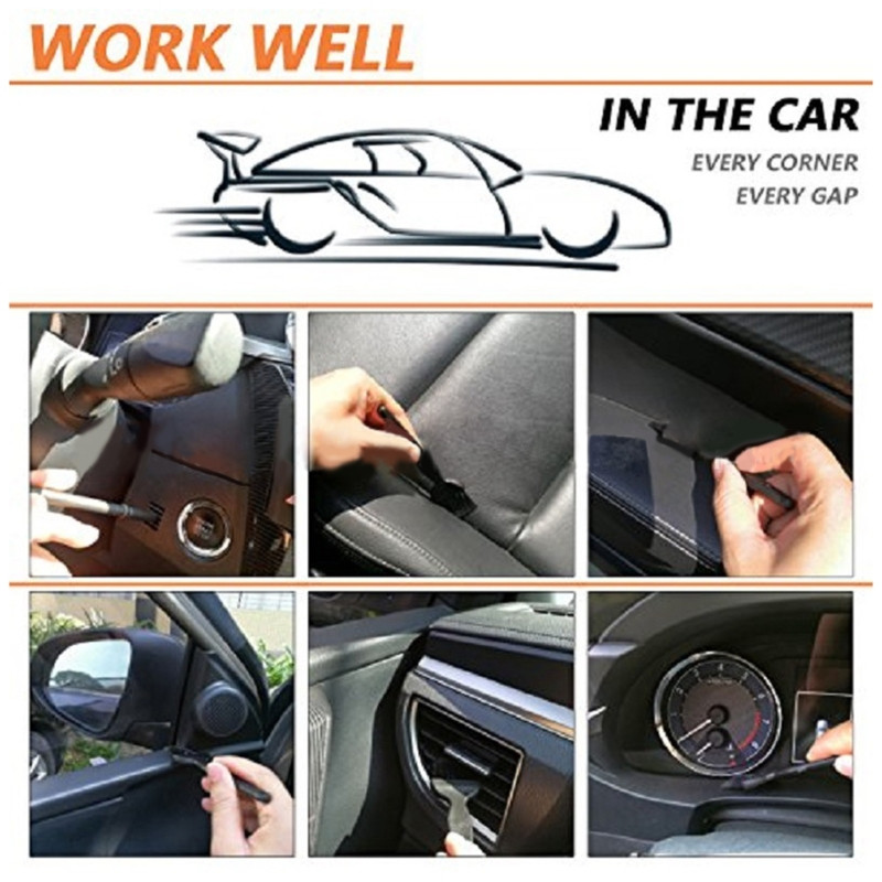 Antistatičke četke s plastičnom drškom Prijenosne četke za čišćenje ESD PCB Komplet četkica za čišćenje računalne tipkovnice (Set od 6/8) F19E