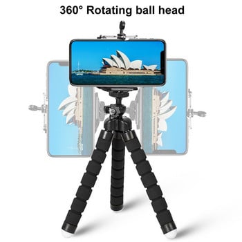 Τρίποδο για τηλέφωνο Ευέλικτο σφουγγάρι Octopus Mini Tripod for iPhone Mini Camera Τρίποδα βάση στήριξης τηλεφώνου με κλιπ