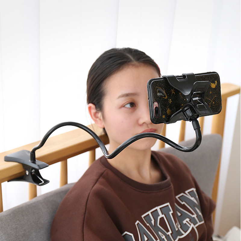 Universalus mobiliojo telefono laikiklis Lankstus tingus laikiklis Reguliuojamas mobiliojo telefono spaustukas Namų lovai Stalinio kompiuterio laikiklis Išmaniojo telefono stovas