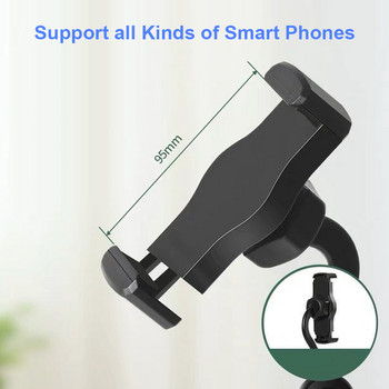 Φορητό μίνι ελαφρύ τρίποδο Ρυθμιζόμενη βάση Selfie Stick Universal θήκη κινητού τηλεφώνου Κλιπ Τρίποδο Smartphone για τηλέφωνο