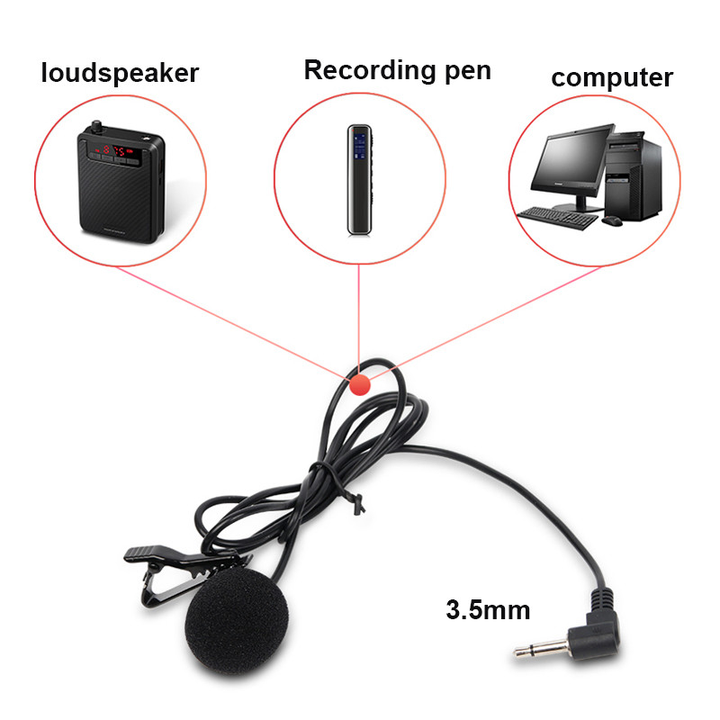 PUJIMAX 3,5 mm laidinis mikrofonas, tvirtinamas prie galvos