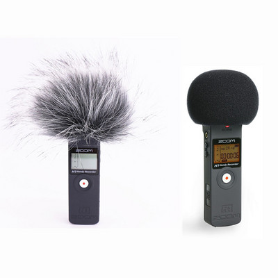 Zoom H1 H1N Handy Deadcat WindShield Szőrös szélvédő tok felvételhez Mikrofon Tartozékok Borító Zajszűrő sztereó