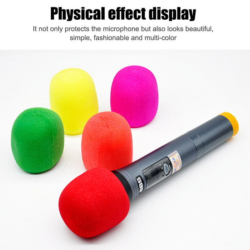 10 komada podebljane mikrofonske pjene Poklopac za mikrofon Profesionalni studijski vjetrobran Zaštitni štitnik za roštilj Meka spužvasta kapica za mikrofon