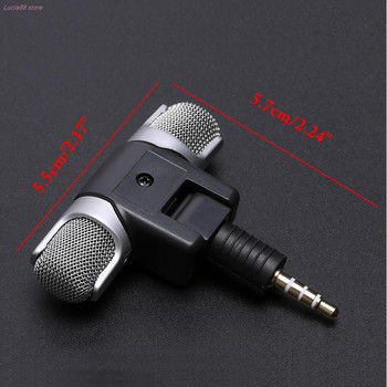 Hot Sale 1pc Mini Jack 3,5mm Microphone Stereo Mic για εγγραφή κινητού τηλεφώνου Studio Μικρόφωνο συνέντευξης για Smartphone