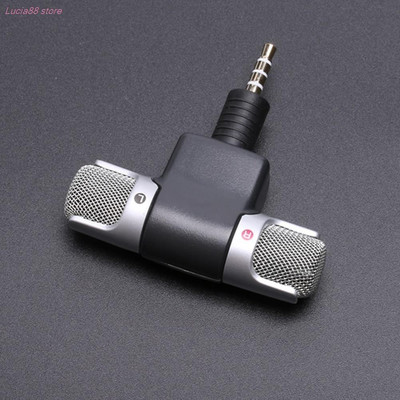 Hot Sale 1pc Mini 3.5mm Jack Microphone Stereo Mic For Recording Mobile Phone Studio Interview Microphone For Smartphone