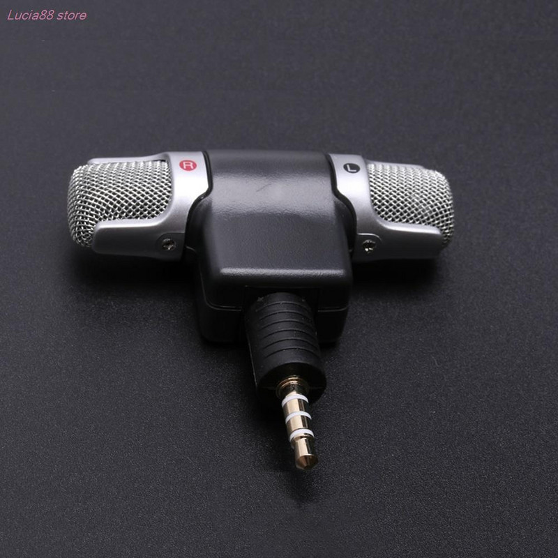 Hot Sale 1pc Mini 3.5mm Jack Mikrofon Stereo Mikrofon Za Snimanje Mobilni Telefon Studio Intervju Mikrofon Za Pametni Telefon
