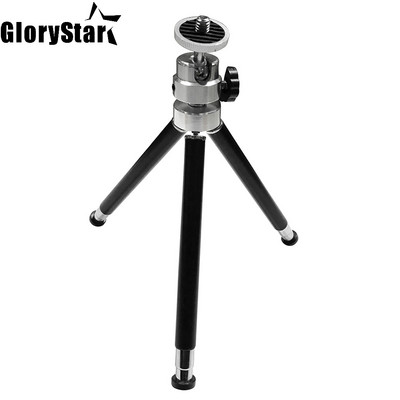 Glory Star 76.8g черен мини гъвкав статив за проектор Стойка за статив Мини проектор Стойка за държач от алуминиева сплав Статив за проектор