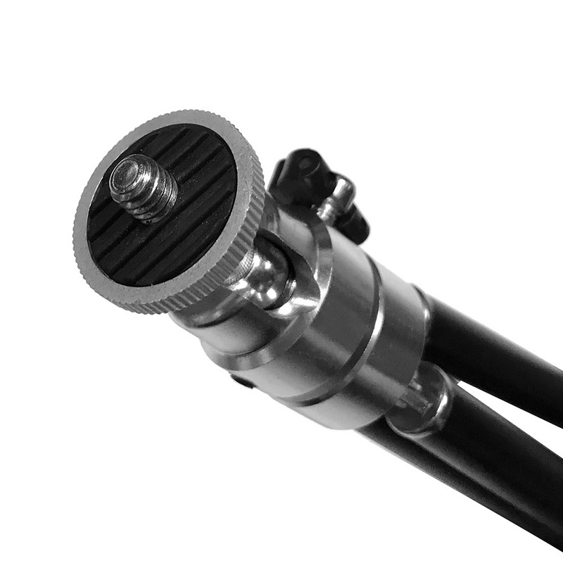 Glory Star 76,8g juodas mini lankstus projektoriaus trikojo stovo laikiklis Mini projektoriaus aliuminio lydinio laikiklis Stovas projektoriaus trikojis