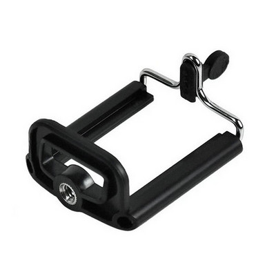 Black Phone Holder Tripod for Phone Tripod Stand with 1/4 inch Nut Screw Hole Selfie Stick Phone Clip Accessories
