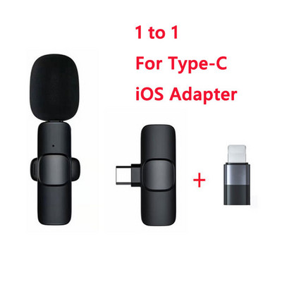 Bežični Lavalier mikrofon Broadcast Lapel mikrofoni Set Kratki video zapis Ručni mikrofon koji se naplaćuje Streaming uživo