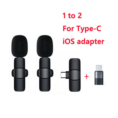 Bežični Lavalier mikrofon Broadcast Lapel mikrofoni Set Kratki video zapis Ručni mikrofon koji se naplaćuje Streaming uživo