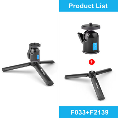 Metalni mini tronožac + kuglasta glava Mount Stolni stolni stalak za telefon s kamerom Ručni Gimbal Vlog Ručka Vlogging Grip Stativ