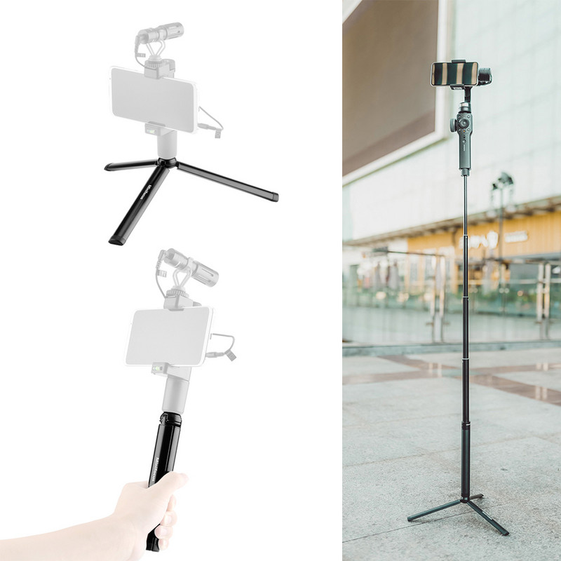 Metalni mini tronožac + kuglasta glava Mount Stolni stolni stalak za telefon s kamerom Ručni Gimbal Vlog Ručka Vlogging Grip Stativ