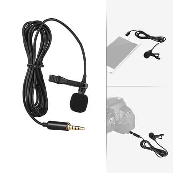 Φορητό 1,5 m Lavalier Mini Microphone Condenser Clip-on Lapel Mic Ενσύρματο μικρόφωνο USB 3,5 mm Type-C για τηλέφωνο για φορητό υπολογιστή Mac