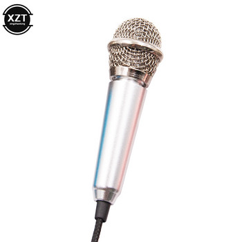 Φορητό 3,5 mm Stereo Studio Mic KTV Karaoke Mini μικρόφωνο για έξυπνο τηλέφωνο Φορητός υπολογιστής Επιτραπέζιος φορητός μικρόφωνο ήχου