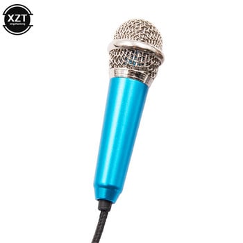 Φορητό 3,5 mm Stereo Studio Mic KTV Karaoke Mini μικρόφωνο για έξυπνο τηλέφωνο Φορητός υπολογιστής Επιτραπέζιος φορητός μικρόφωνο ήχου