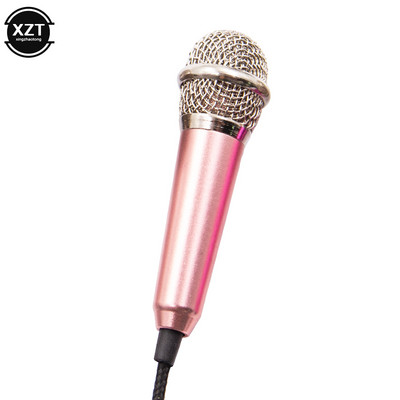 Φορητό 3,5 mm Stereo Studio Mic KTV Karaoke Mini μικρόφωνο για έξυπνο τηλέφωνο Φορητός υπολογιστής Επιτραπέζιος φορητός μικρόφωνο ήχου