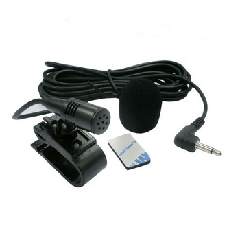Μικρόφωνο αυτοκινήτου 3,5mm με κλιπ Jack Plug Mic Stereo Mini Ενσύρματο εξωτερικό μικρόφωνο για αυτόματο ραδιόφωνο DVD 3m Long Professionals