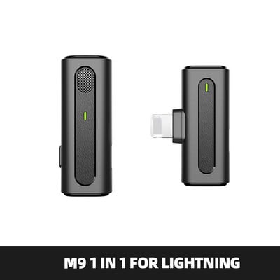 Microfon Lavalier fără fir, Mini microfon portabil de înregistrare audio și video pentru iPhone Type-C, transmisie în direct, microfon pentru jocuri