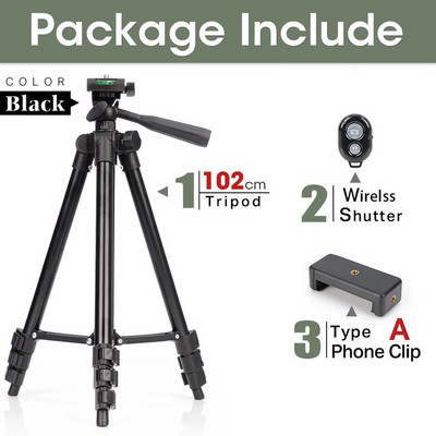 DSLR stativ za telefon s kamerom Aluminijski putni tronožac Fleksibilni lagani stalak za svjetlo Fotografiranje za live Youtube mobitel