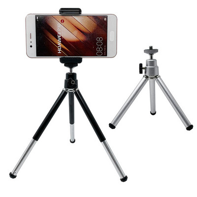 Mini Flexible Tripod 2 Section Stand for Phone Camera Stand Holder for Smartphone Phone Tripods Metal for Mobile Phone