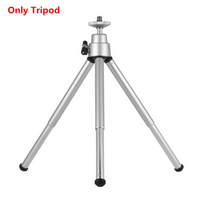 Mini lankstus trikojis 2 dalių stovas telefono kameros stovo laikiklis išmaniojo telefono telefono trikojams Metalinis mobiliajam telefonui