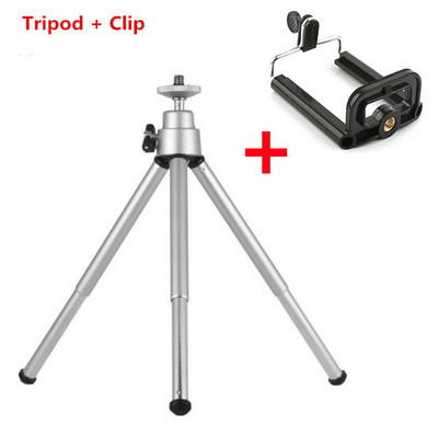 Mini lankstus trikojis 2 dalių stovas telefono kameros stovo laikiklis išmaniojo telefono telefono trikojams Metalinis mobiliajam telefonui