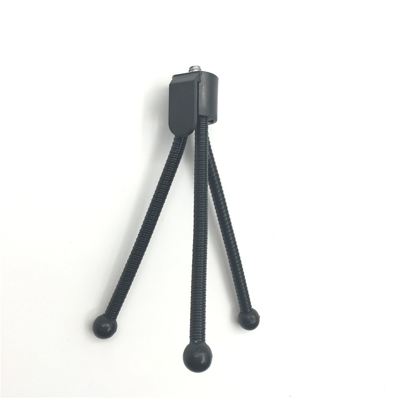 1 vnt Mini trikojai skaitmeniniams fotoaparatams mobiliesiems telefonams Metalinis lengvas trikojo stovo laikiklis su telefono spaustuku, skirta Xiaomi iPhone internetinei kamerai