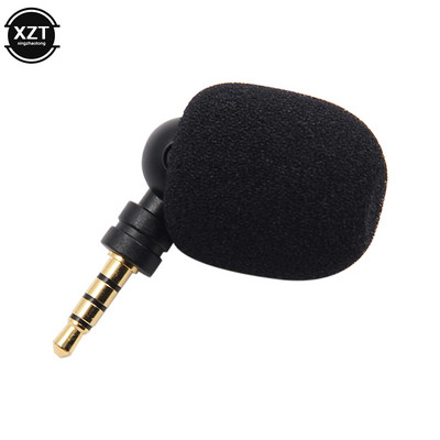 Minimikrofon hajlítható, flexibilis egyenes 3,5 mm-es jack kiegészítő monó/ sztereó/ 4 pólusú mikrofon mobiltelefonhoz, számítógéphez laptop PC-rögzítőhöz