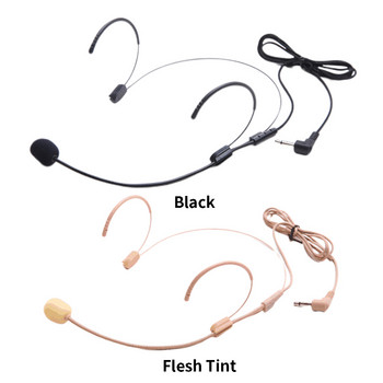 Διδασκαλία Loudspeaker Wired Lectures Headset Dual Hook Portable Αποσπώμενος οδηγός Voice Amplifier Condenser Studio Microphone