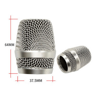 Mikrofon rácsfej Mikrofonrács golyós burkolat alkatrészek Acc csere fém mikrofon hálós fej barkács alkatrészek Shure beta58a-hoz