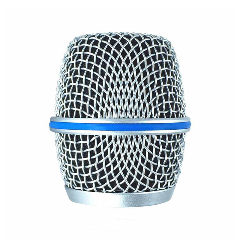 Mikrofon rácsfej Mikrofonrács golyós burkolat alkatrészek Acc csere fém mikrofon hálós fej barkács alkatrészek Shure beta58a-hoz