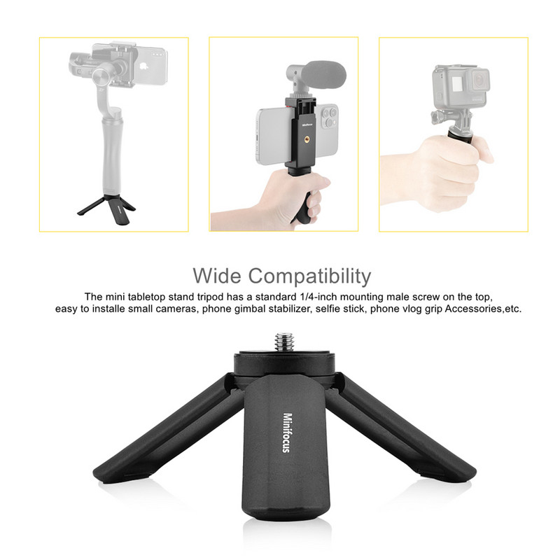 Τηλέφωνο Gimbal Mini Tripod Grip Stand w 1/4'' Βίδα για DJI OSMO Mobile 2 OSMO Pocket Zhiyun Smooth q 4 Moza Feiyu Vimble 2 Hohem