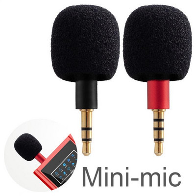 Prijenosni mini mikrofon Mikrofon 3,5 mm Aux 4-polni metalni kapacitivni mikrofon za mobilni telefon, računalo, prijenosno računalo, snimanje