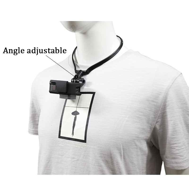 Nešiojamas išmaniojo telefono laikiklis ant kaklo, skirtas POV fotografuoti vaizdo įrašų įrašymo asmenukę, skirtą iPhone Samsung Huawei Gopro sportiniams fotoaparatams
