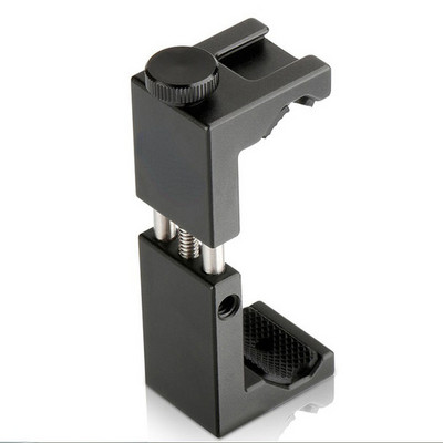 Alumínium telefon állványtartó hideg cipőtartóval, függőleges és vízszintes tartó, univerzális állítható bilincs iPhone 12 11 Pro készülékhez