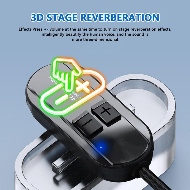 2.4G Bežični mikrofon Slušalica Mikrofon Za Pojačalo glasa Zvučnik Karaoke Računalo Podučavanje Sastanak Joga Pjevanje Bežični mikrofon