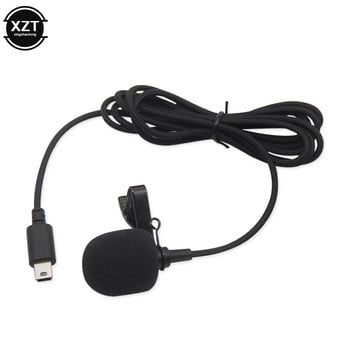 1,5m Ενσύρματο Active Clip DV Lavalier Mini USB Microphone Stereo Professional Clip-on Mic for Gopro Hero 3 3+ 4 Action Camera