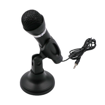 Мини 3,5 мм микрофон Домашна стерео микрофонна настолна стойка YouTube видео Чат в Skype Подкаст игри Микрофон за запис за компютър