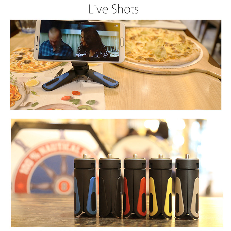 KINGJOY Officia KT-18 Trepied pentru telefon Mini trepied pentru suport mobil Suport pentru cameră Stabilizator Unghi flexibil de ridicare a capului