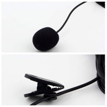 Универсален преносим 3,5 мм мини микрофон с кабелна слушалка Петличен микрофон за ръководство за лекции Студио Преподаване Конференция Микрофон