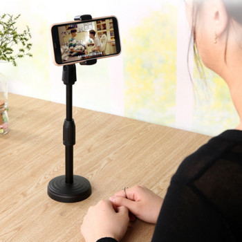Ελαφρύ επιτραπέζιο τρίποδο γενικής προσαρμογής για smartphone iPhone Samsung με βάση στήριξης τηλεφώνου Selfie Stick Stand Bracket Tripe