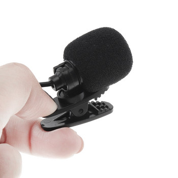 Universal φορητό μίνι μικρόφωνο 3,5 χιλιοστών κλιπ με κλιπ για μικρόφωνο Μίνι ήχος για φορητό υπολογιστή Μεγάφωνο μικρόφωνο