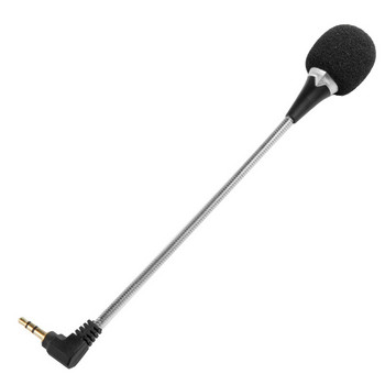 Универсален преносим 3,5 мм мини микрофон, микрофон, кабел за свободни ръце, микрофон, аудио микрофон за компютър, лаптоп, силен телефон, високоговорител 16-18 см